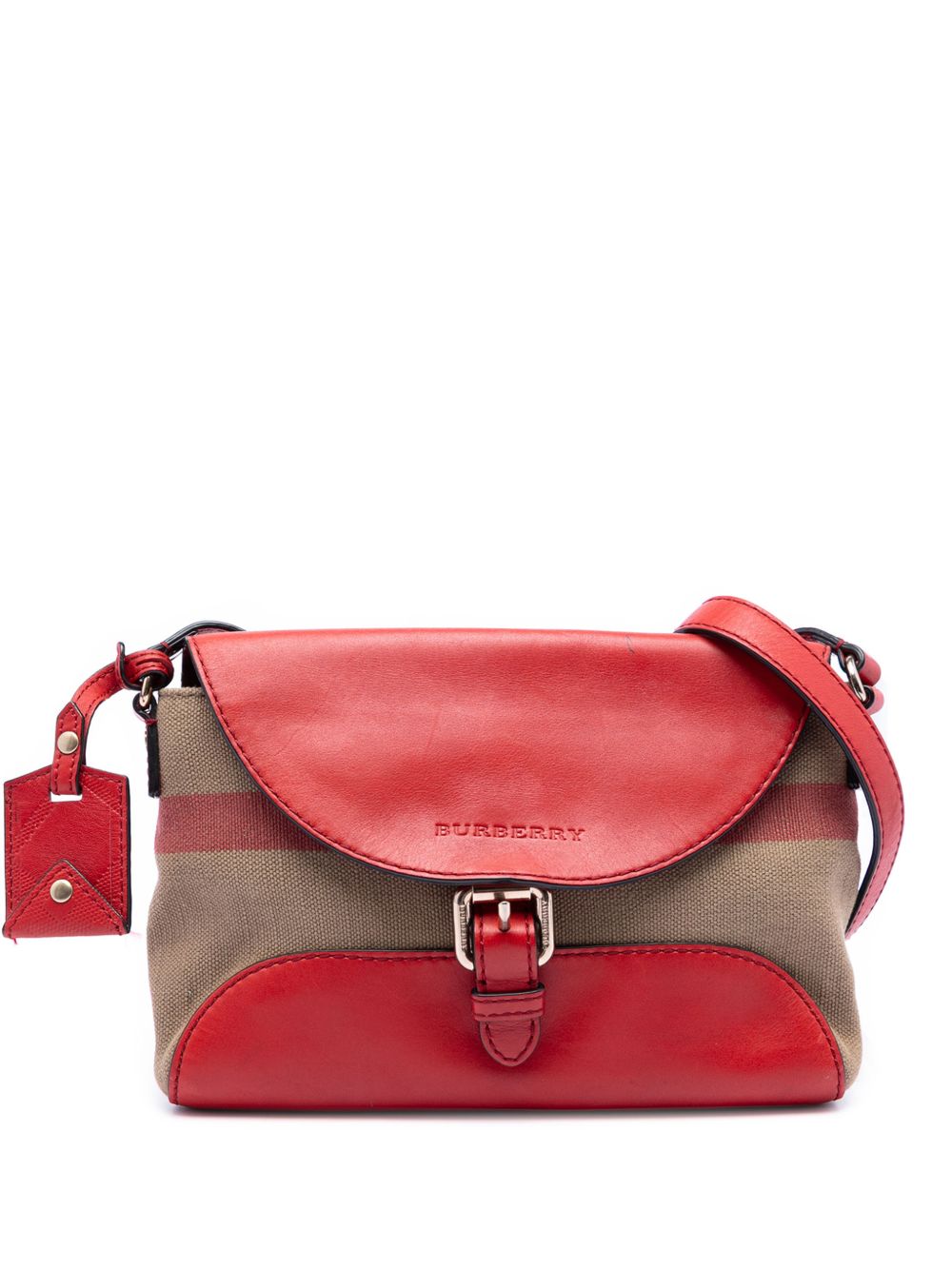 2000-2017 Leather and House Check Canvas Henham crossbody bag
