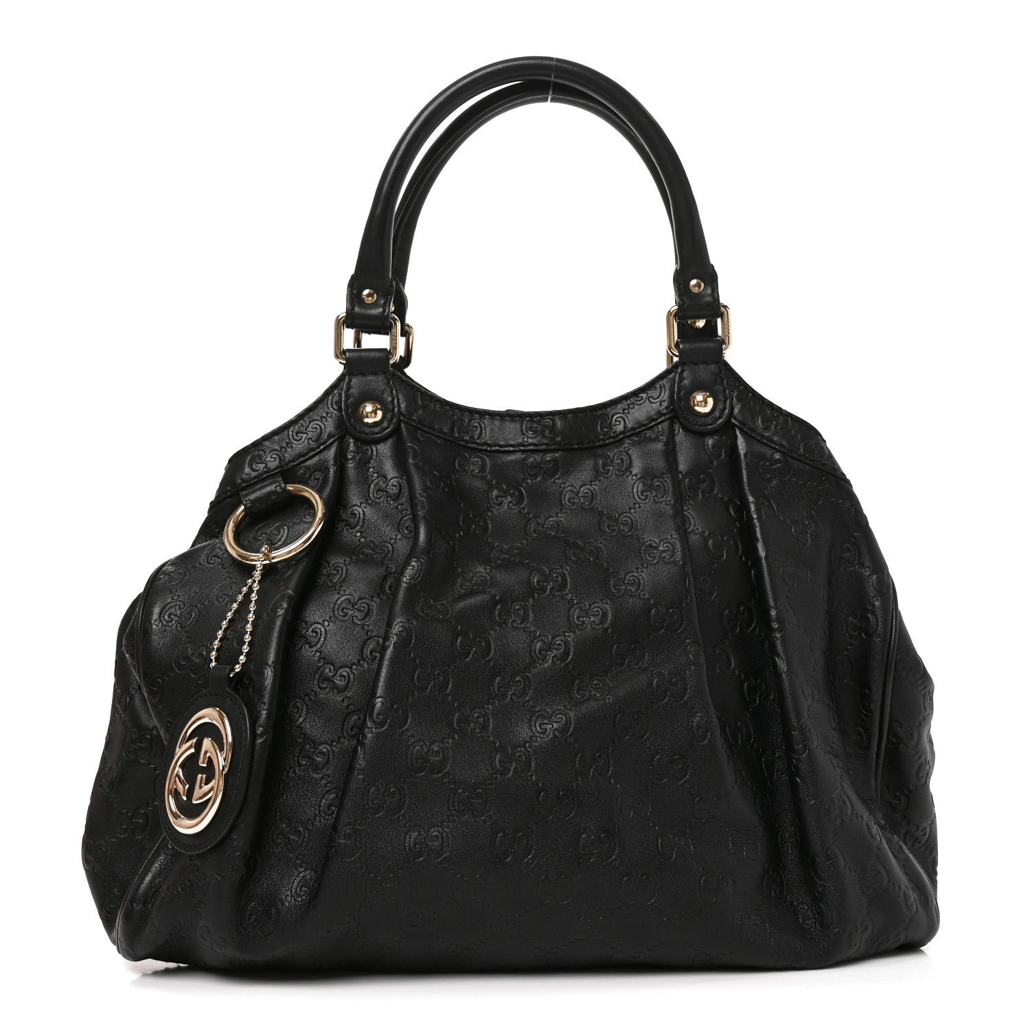 Gucci Guccissima Medium Sukey Tote Black