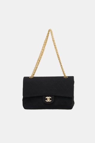 Vintage Quilted Jersey Double Flap Bag