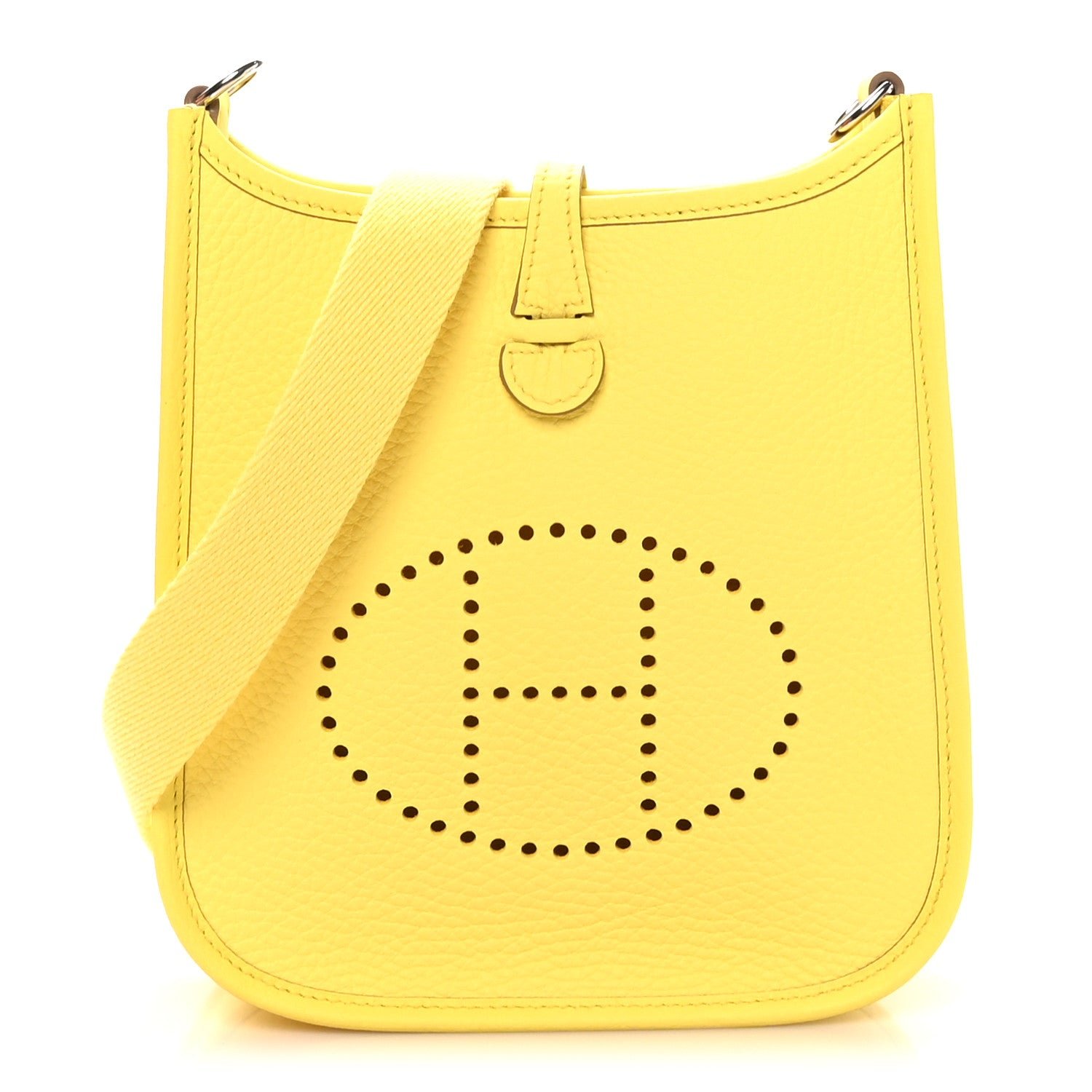 Hermes Taurillon Clemence Evelyne TPM Limoncello
