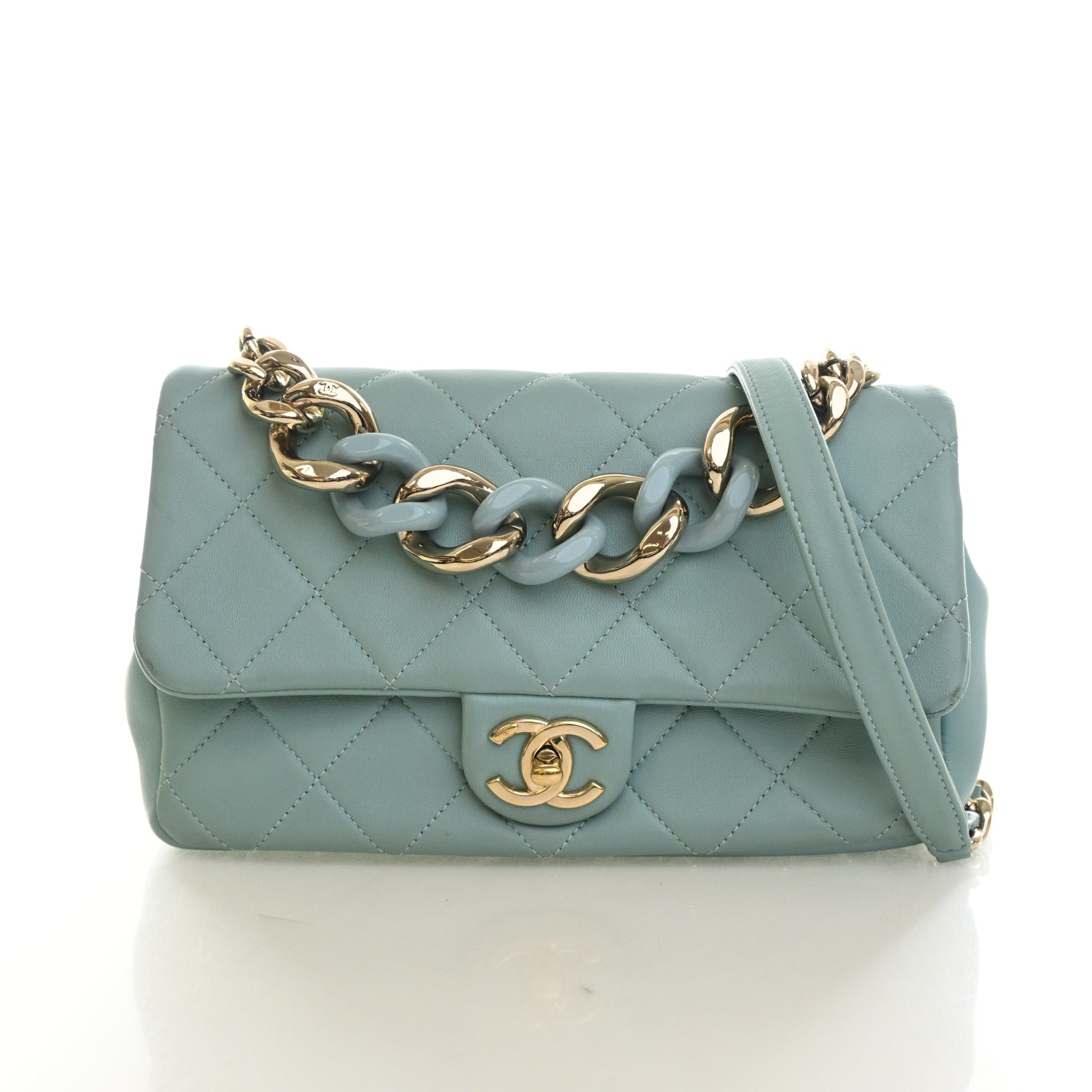 Chanel Lambskin Elegant Chain Flap Bag