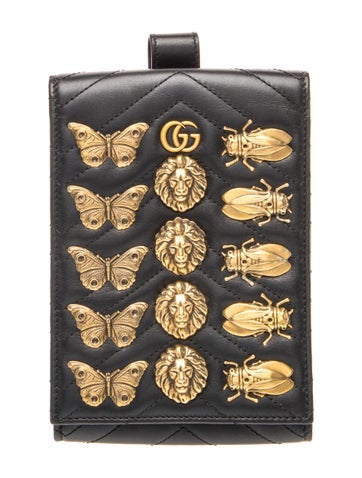 Quilted GG Marmont Quilted Insect Pouch