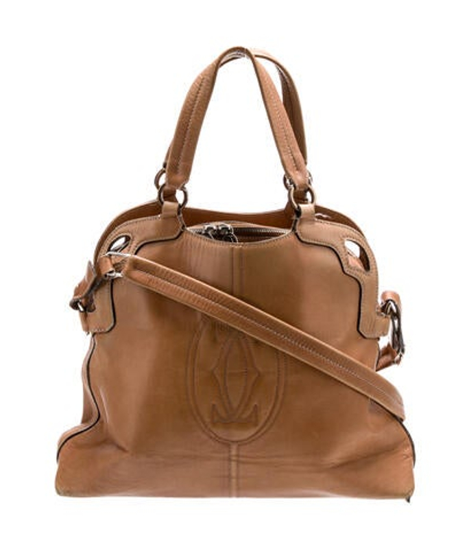 Cartier Leather Top Handle Bag