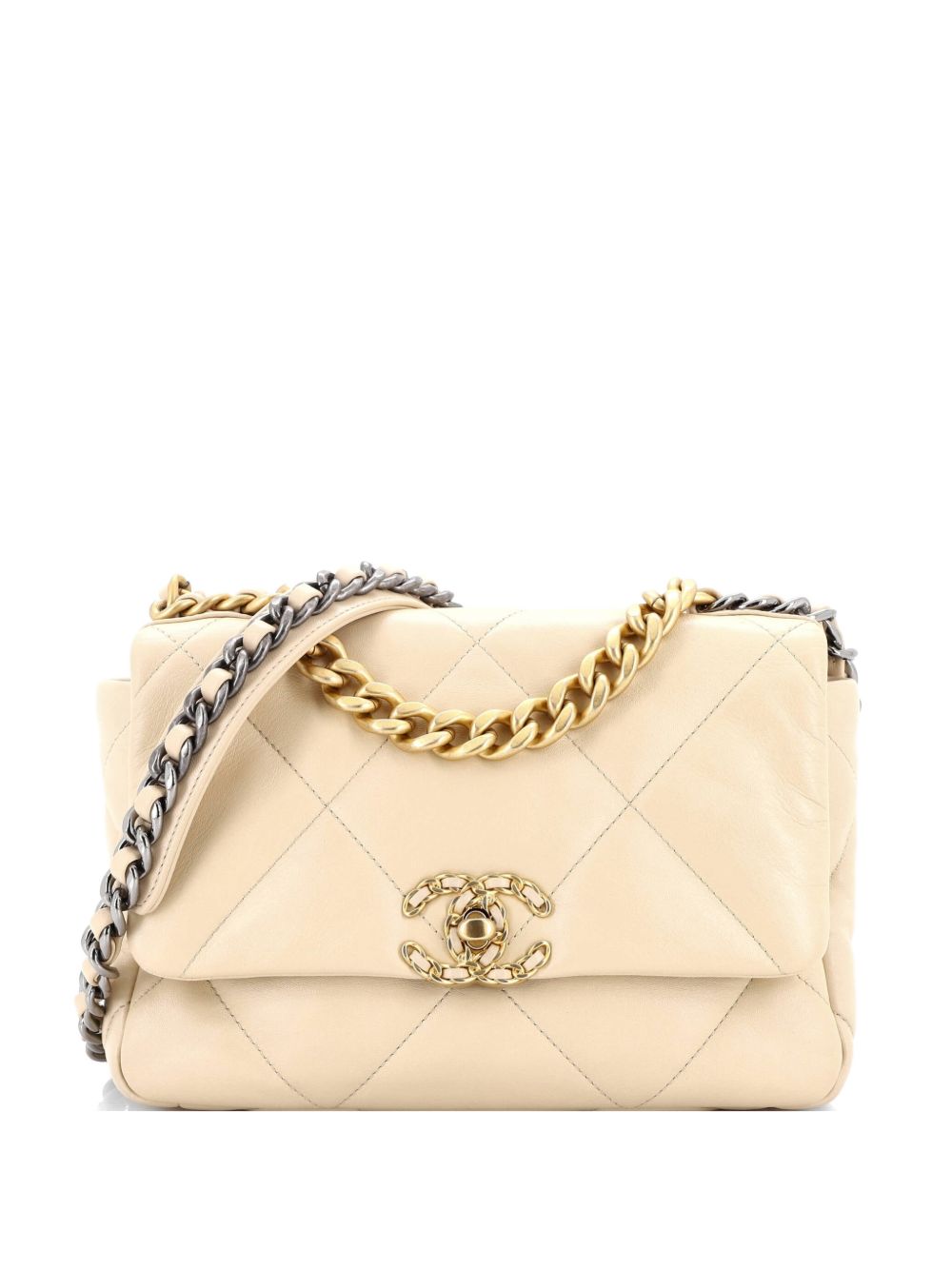 19 Flap Bag Quilted Leather Medium crossbody bag