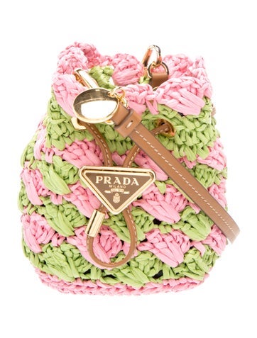 Raffia Bucket Bag Mini