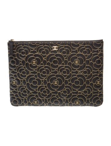 Medium Camellia Embossed O-Case