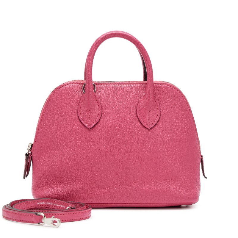 Hermes Rose Poupre Chèvre Mysore Mini Bolide 1923 Palladium Hardware, 2021