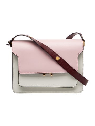 Marni Saffiano Leather Top Handle Bag