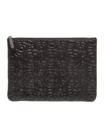 Medium Embossed Camellia O-Case