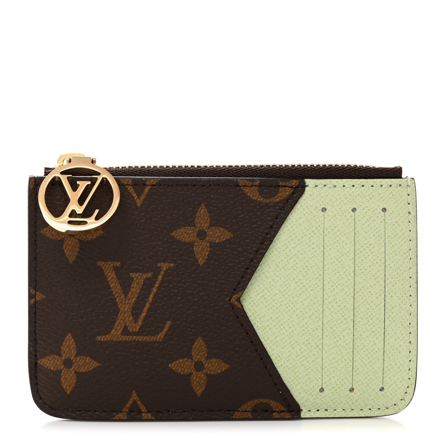 Louis Vuitton Monogram Zipped Romy Card Holder Matcha
