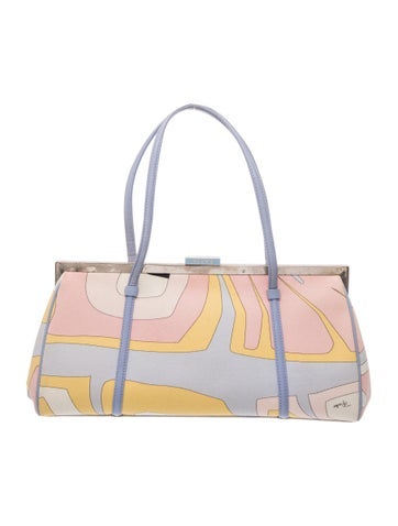 Emilio Pucci Canvas Top Handle Bag