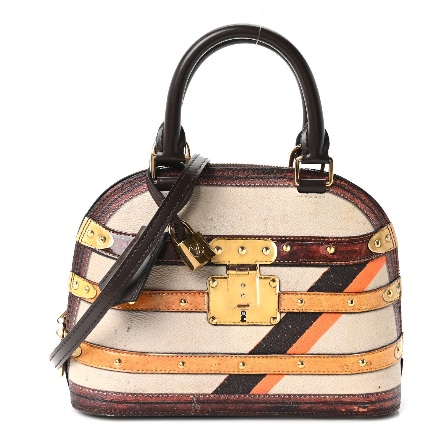 Louis Vuitton Transformed Canvas Time Trunk Alma BB Beige