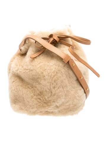 Mansur Gavriel Shearling Bucket Bag