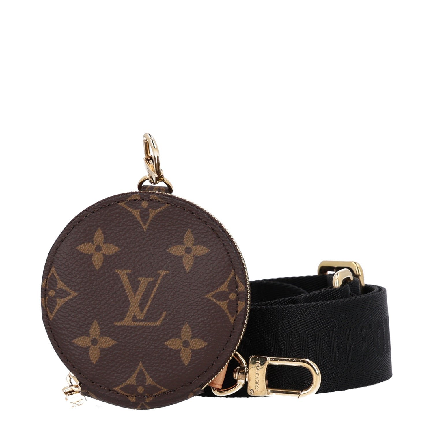 Louis Vuitton Monogram Multi Pochette Accessories Bandouliere Shoulder Strap Black
