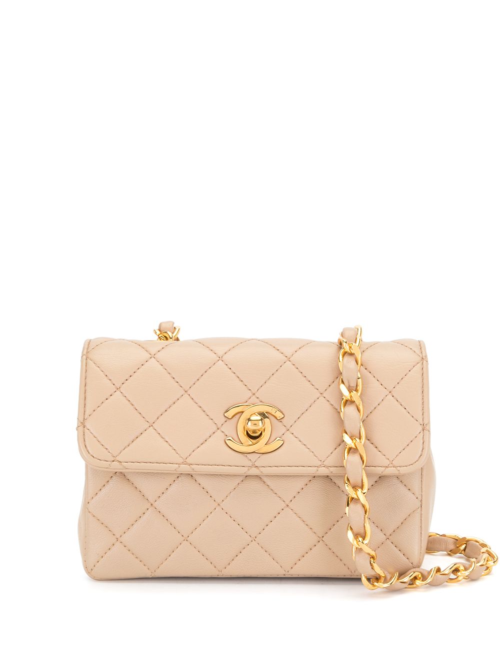 1990 diamond-quilted mini bag