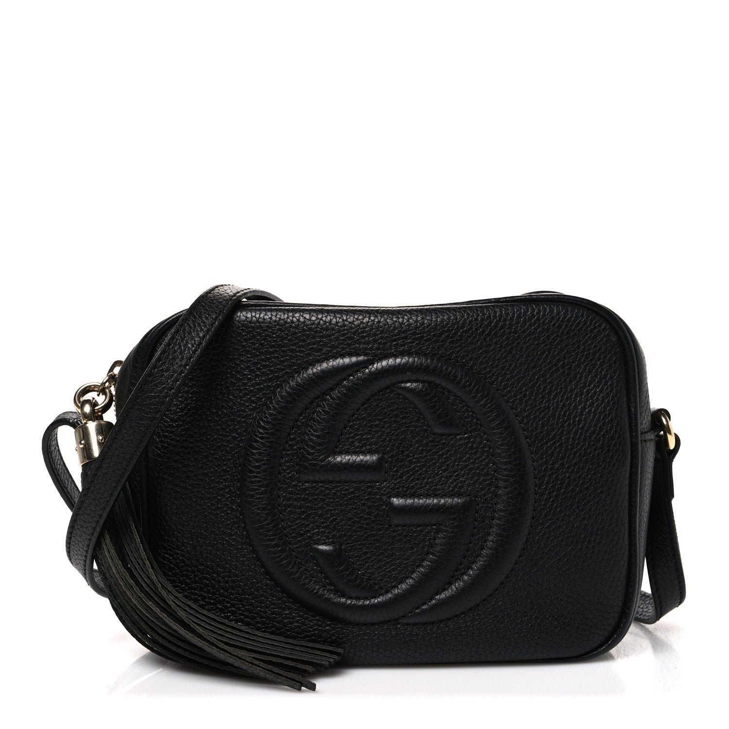 Gucci Pebbled Calfskin Small Soho Disco Bag Black