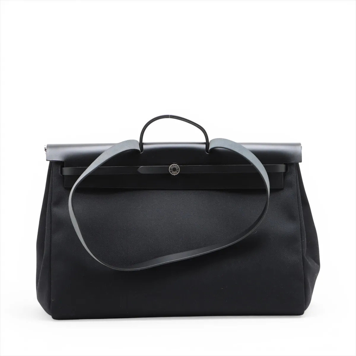 Hermès Ale Bag Zip GM Twal Military x Vash Hunter Black Silver Metal Fittings D: