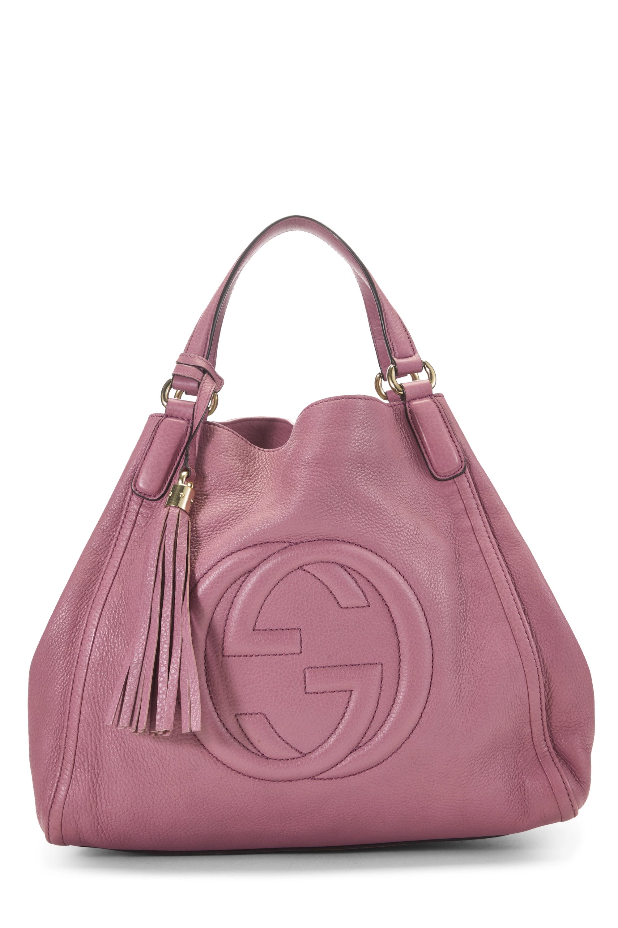 Pink Leather Soho Convertible Shoulder Bag