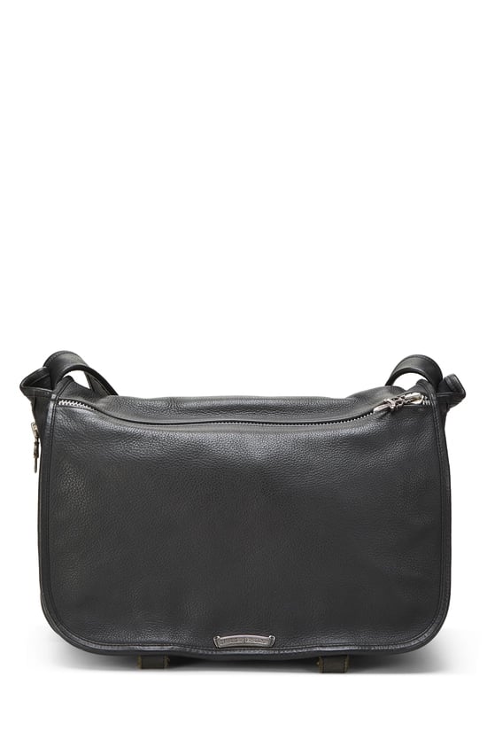 Chrome Hearts Black Leather Gunslinger Messenger