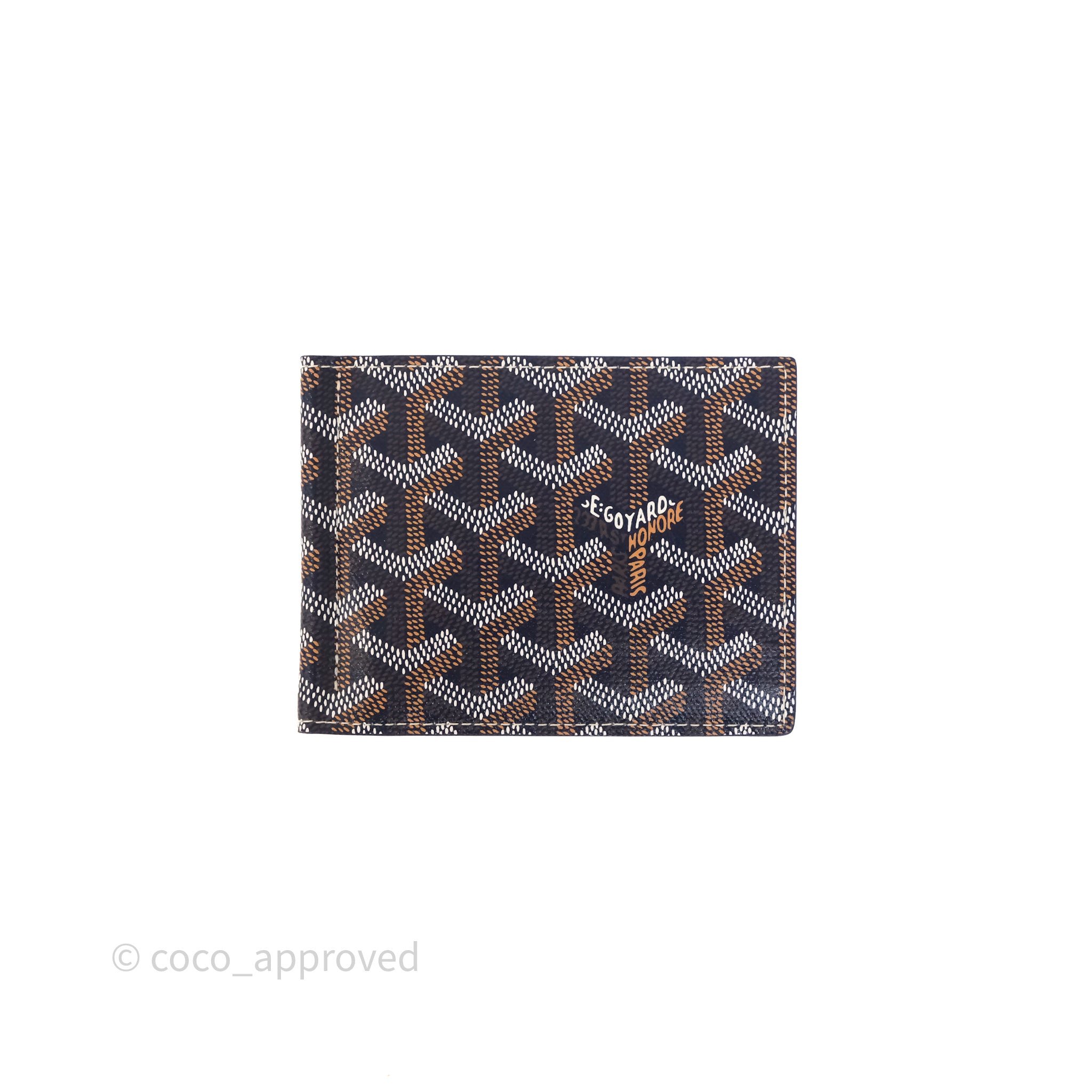 Goyard Saint-Thomas Card Holder Goyardine Navy