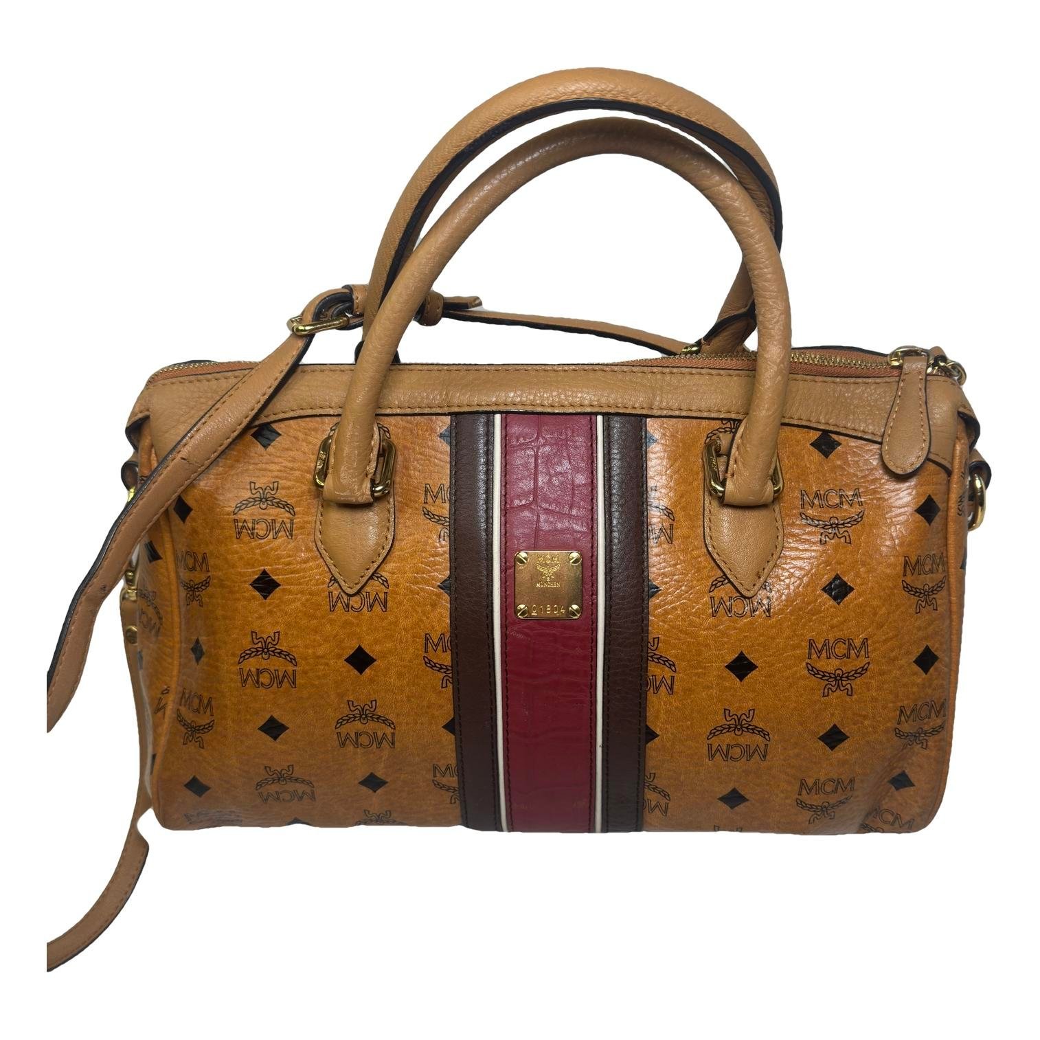 Boston leather handbag