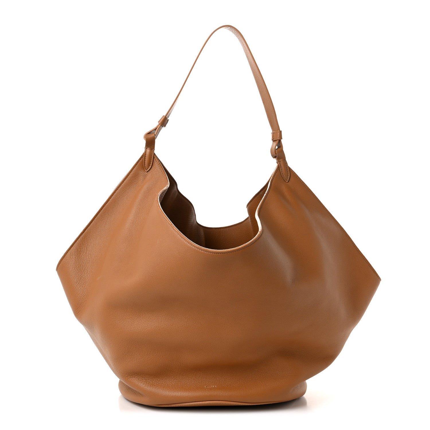 Khaite Calfskin Medium Lotus Tote Nougat