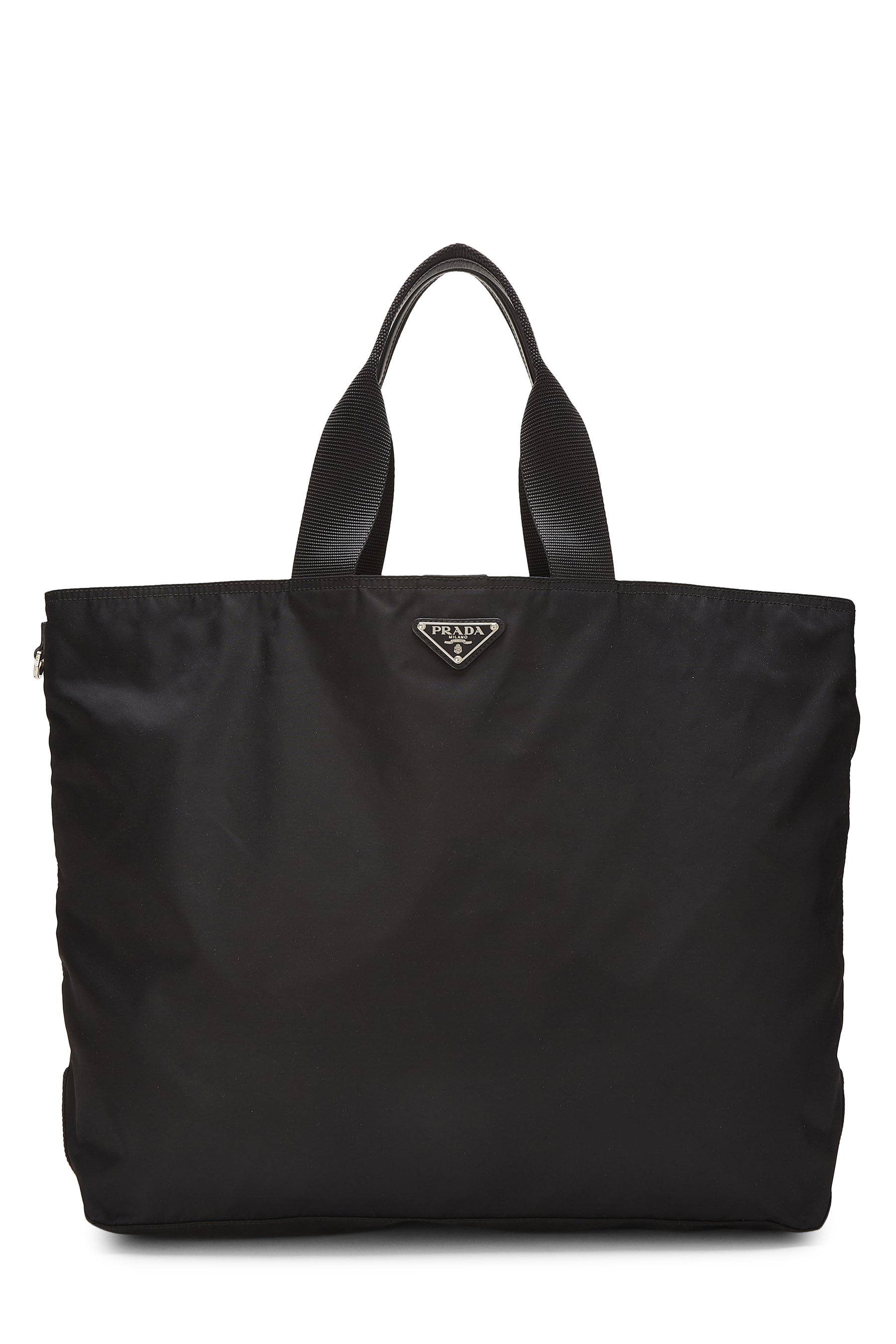 Black Nylon Convertible Handbag
