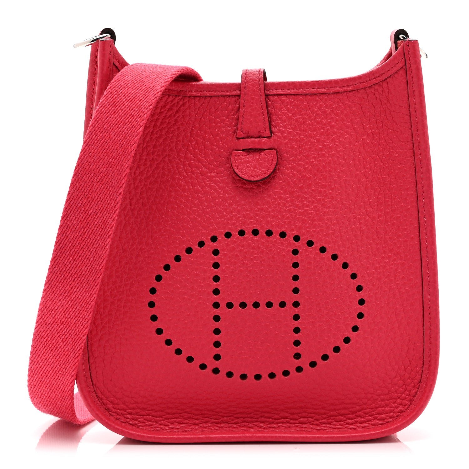Hermes Taurillon Clemence Evelyne TPM Rose Extreme