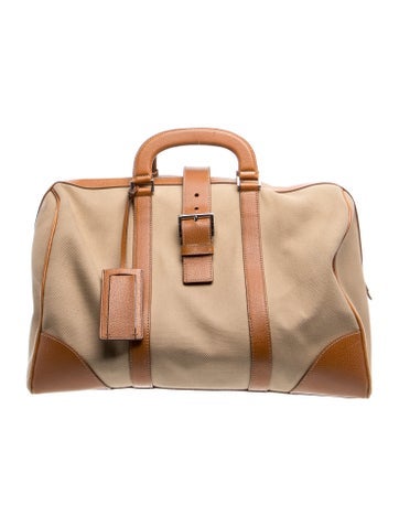 Enameled Metal Triangle Canvas Weekender