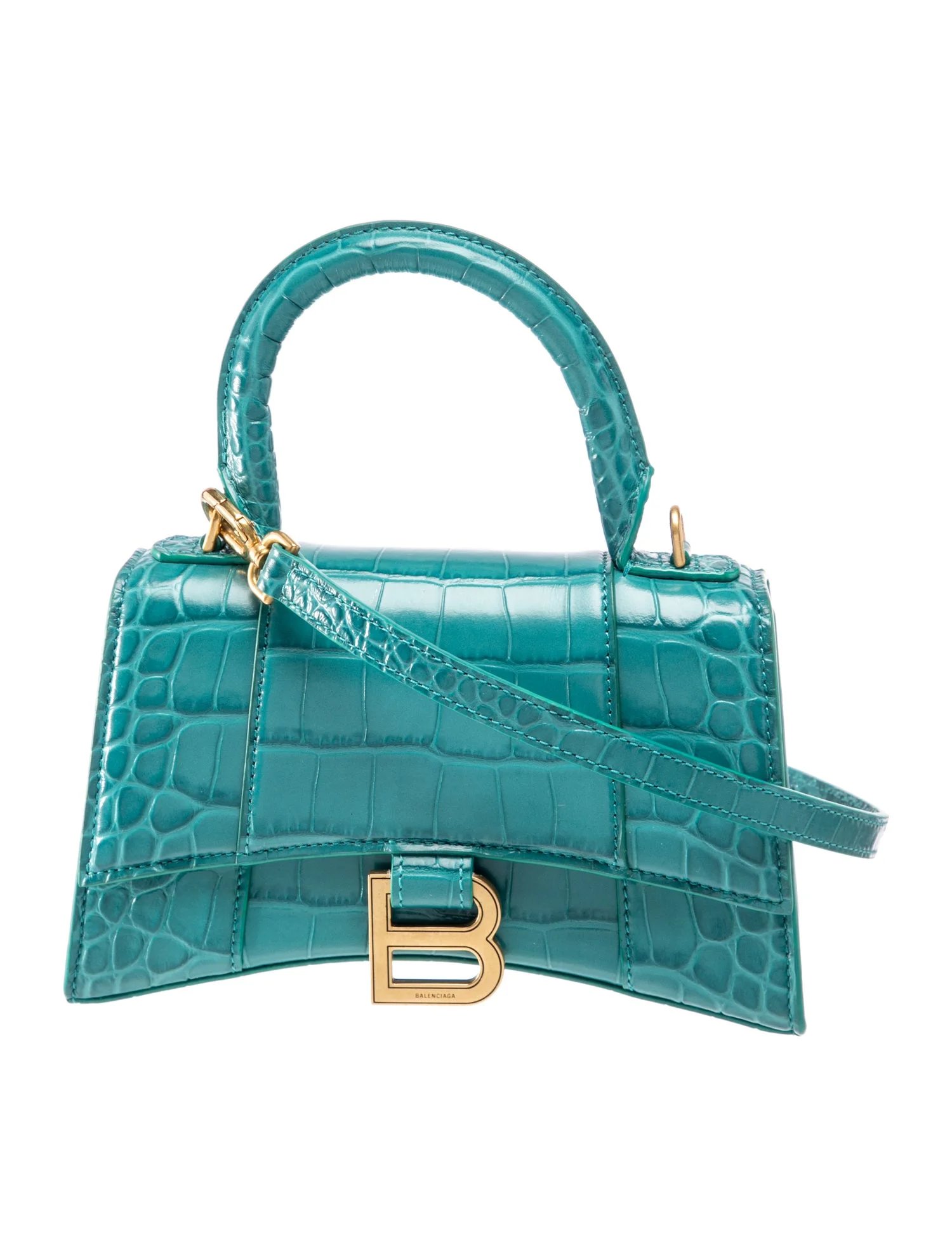 Embossed Leather Hourglass Mini