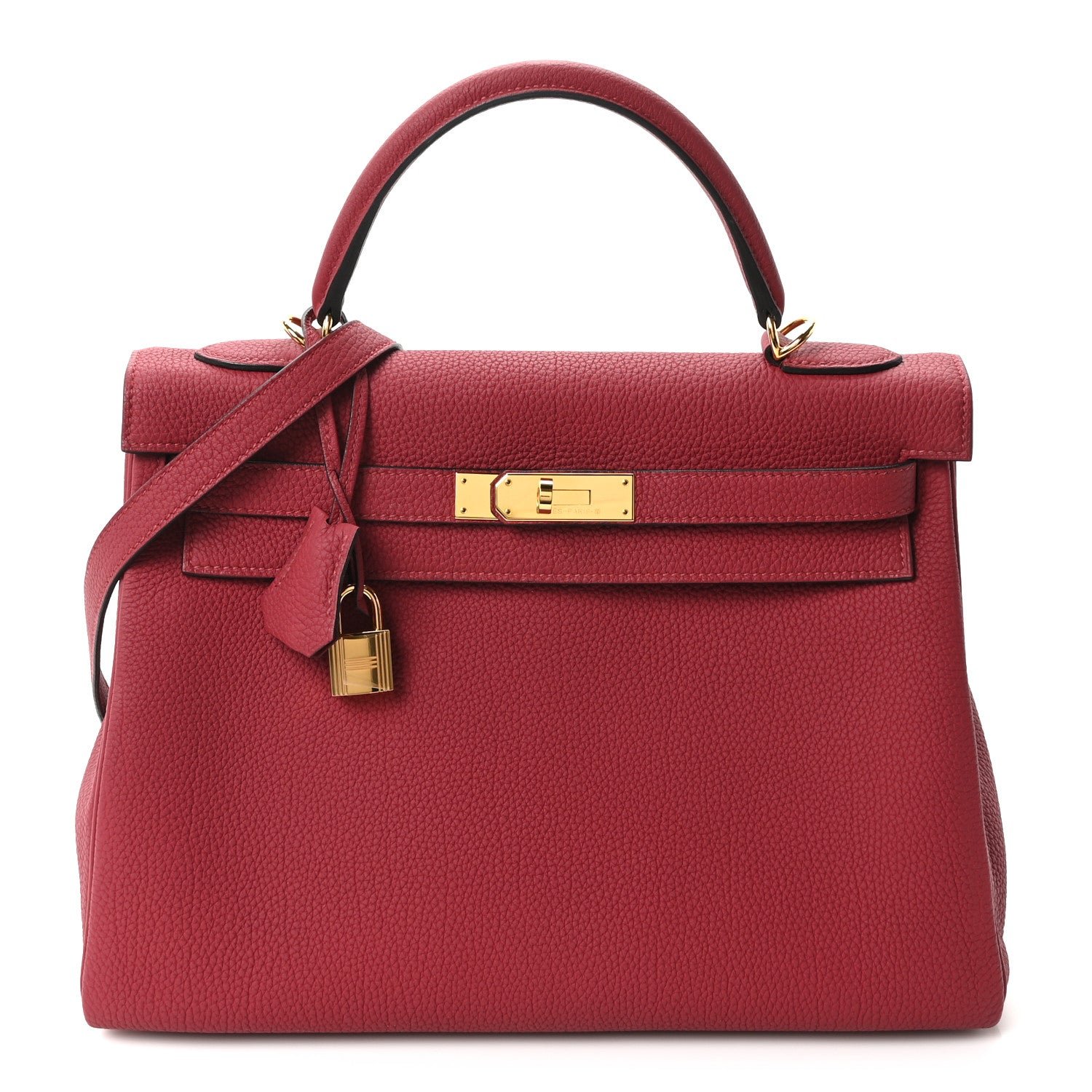 Hermes Togo Kelly Retourne 32 Rouge Grenat