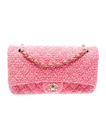 Classic Medium Tweed Double Flap Bag