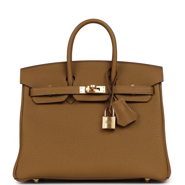 Hermes Hermes Birkin 25 Bronze D'ore Togo Gold Hardware