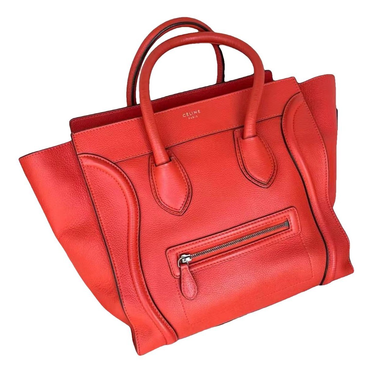 Luggage leather tote