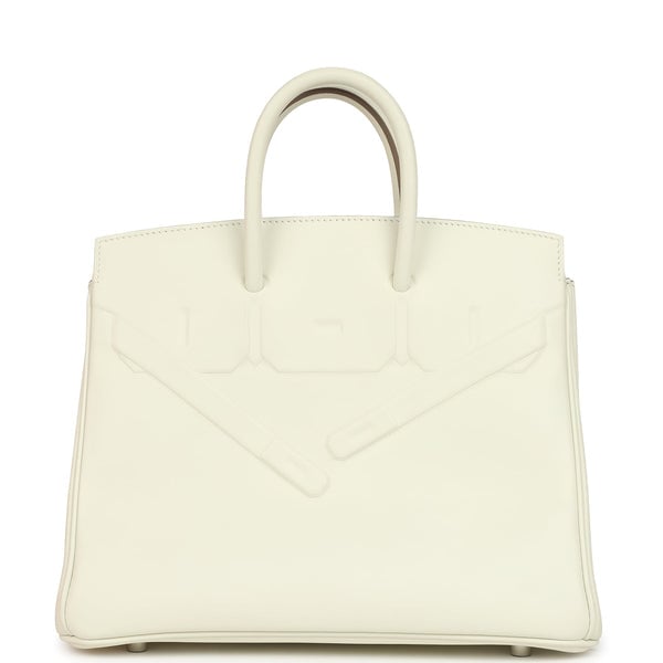 Hermes Hermes Birkin Shadow 25 Mushroom Swift Palladium Hardware