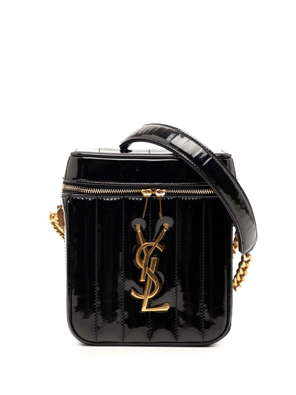2019 Matelasse Patent Monogram Vicky vanity bag