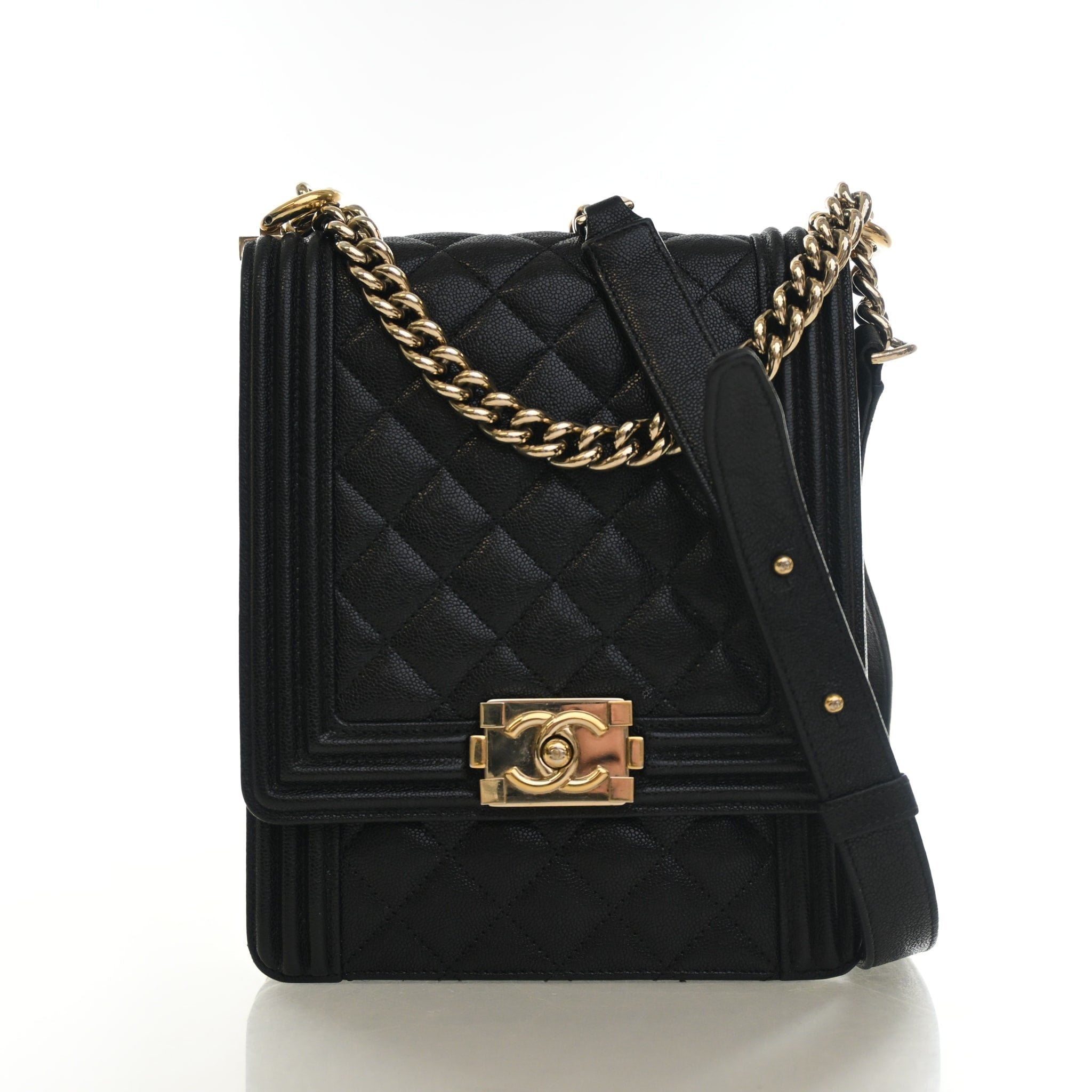 Chanel Caviar North South Boy Bag