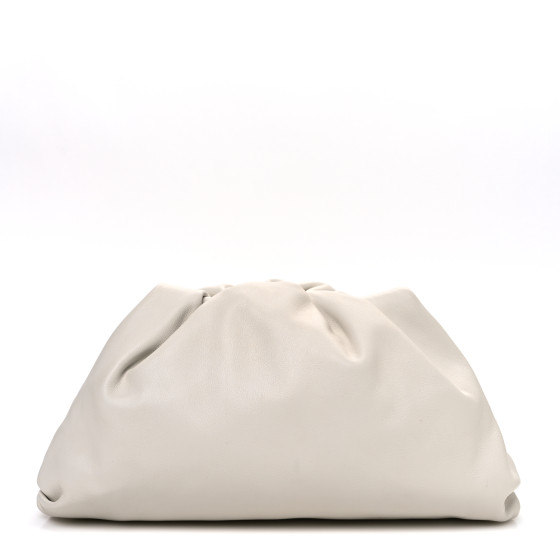 Bottega Veneta Calfskin Teen Pouch White