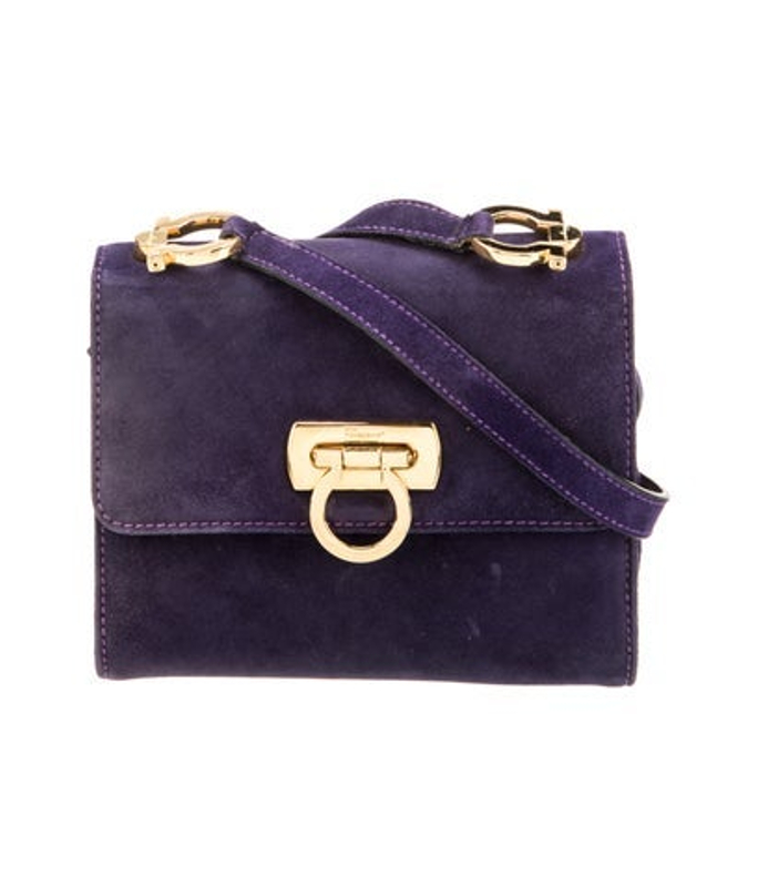 Salvatore Ferragamo Ferragamo Suede Shoulder Bag