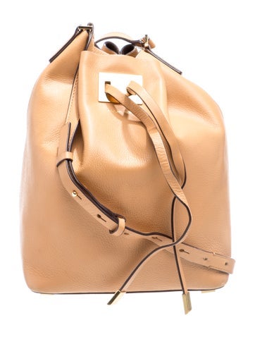 Michael Kors Leather Bucket Bag