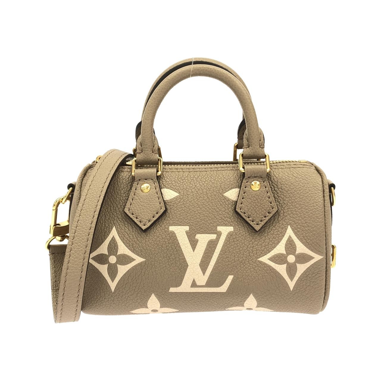 Louis Vuitton Two-Tone Monogram Empreinte Nano Speedy Boston Bag M...