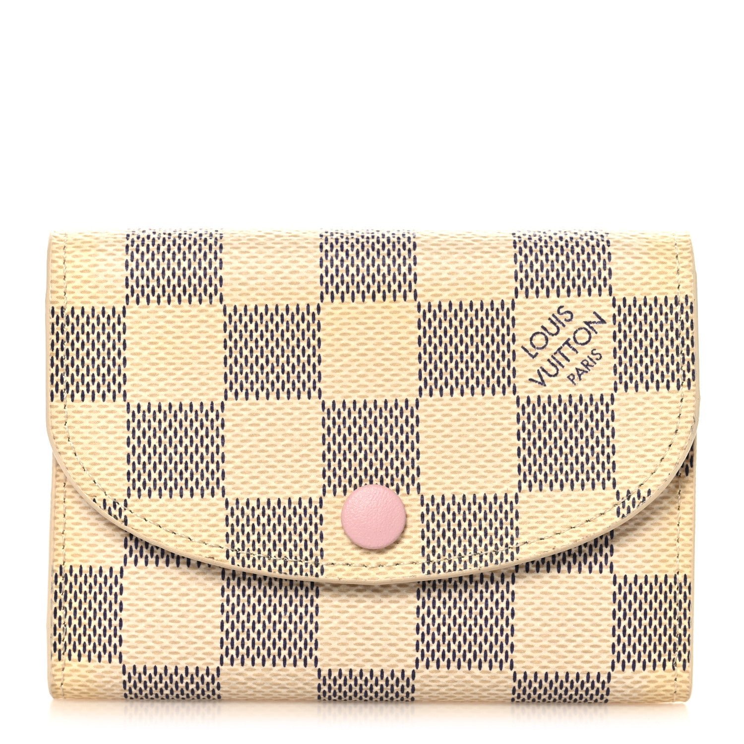 Louis Vuitton Damier Azur Rosalie Coin Purse Rose Ballerine