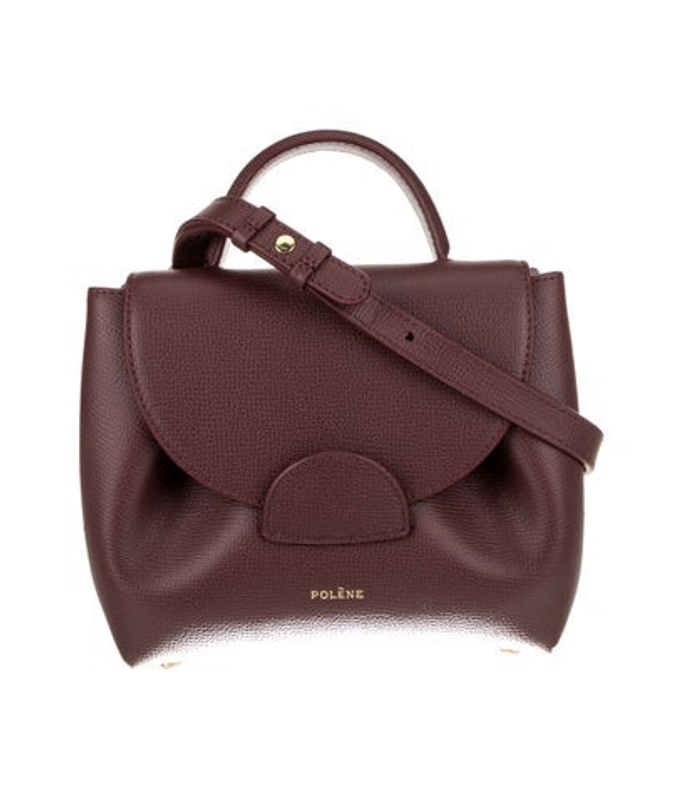 Polene Leather Top Handle Bag