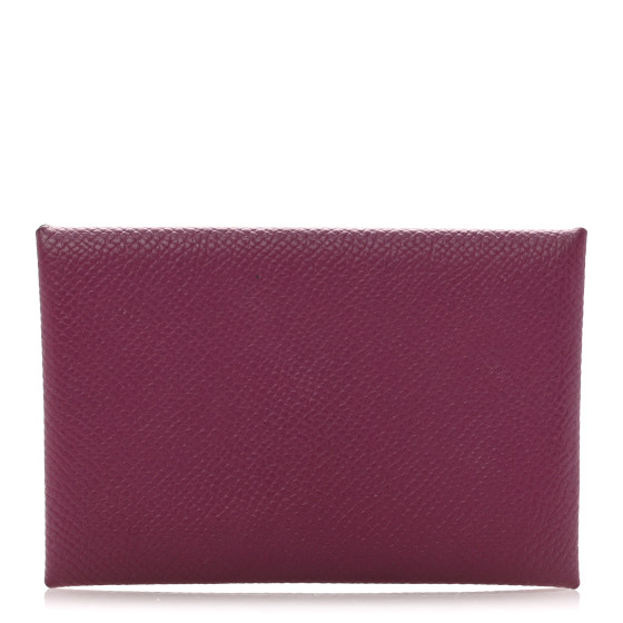 Hermes Epsom Calvi Card Case Tosca