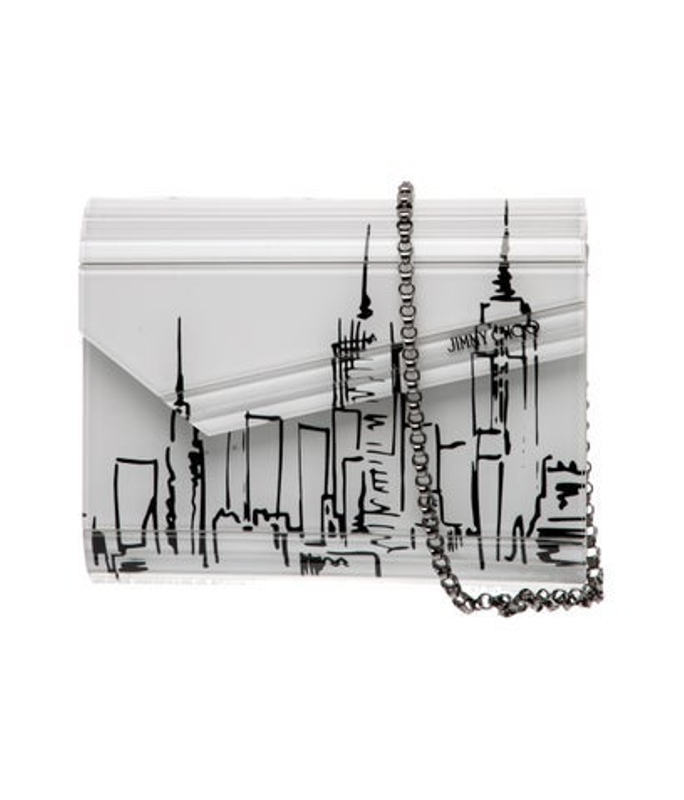 Jimmy Choo Choo Acrylic Skyline Clutch