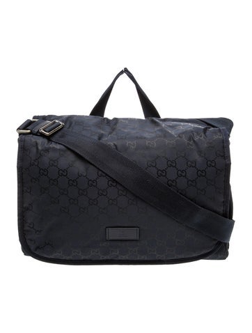 GG Nylon GG Nylon Baby Diaper Bag Large