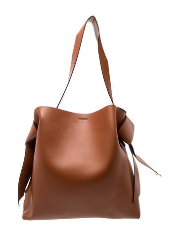 Acne Studios Leather Brown Maxi Musubi Mini