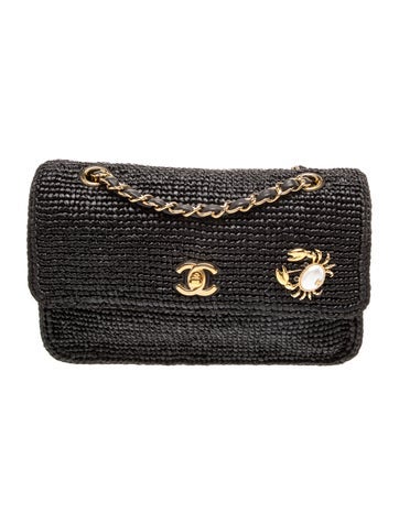 2026 Raffia Coco Beach Flap Bag