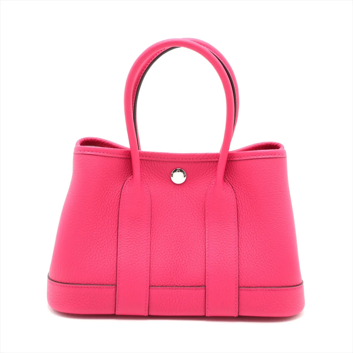 Hermès Neo Garden 23 Togo Rose mexico Silver Metal Fittings