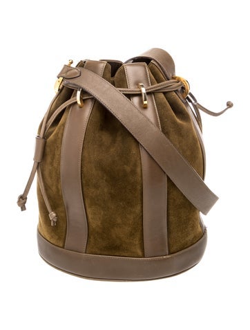Suede Bucket Bag
